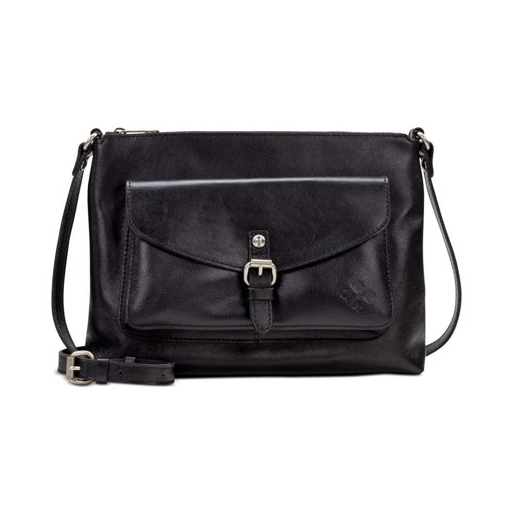 Patricia Nash Black Leather Crossbody Bag